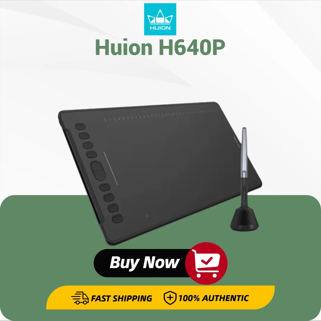 HUION Inspiroy H640P tavolette da disegno tavoletta grafica con 8192 livelli di pressione stilo digitale senza batteria con USB-C OTG