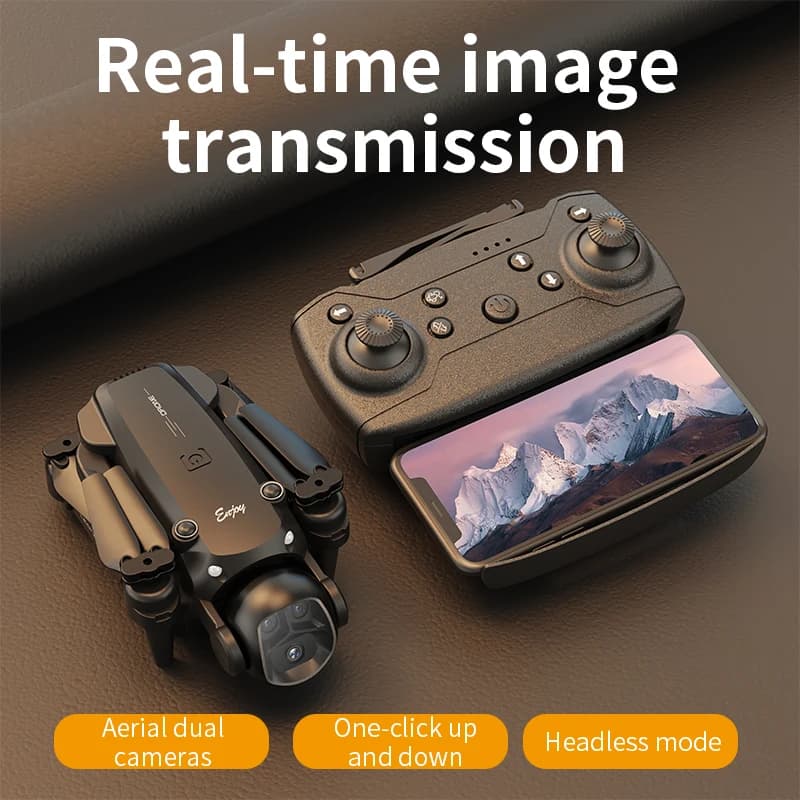 Foldable Four - Axis Drone with 360° Roll Feature - Dual Camera, Optical Flow Hover, Six - Axis Gyroscope & One - Click Landing