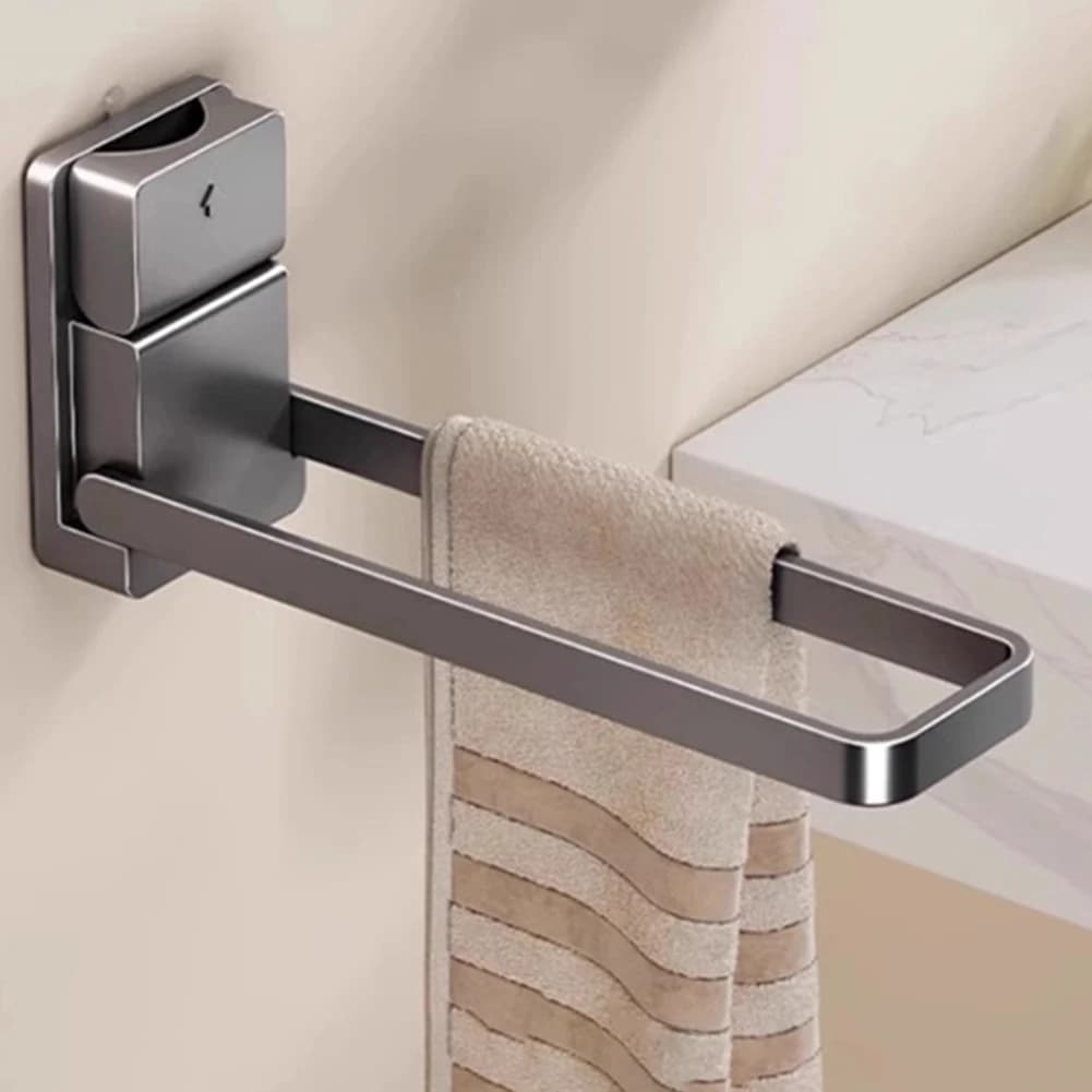 2 Pack Stainless Steel Towel Bar with Strong Suction Cups for Bathroom or Kitchen Use Space Saving and Rust Resistant Design