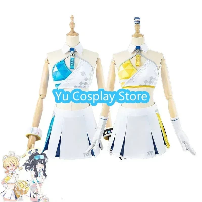 Yu-Cosplay Snekozuka Hibiki Kotori Costume Cosplay Gioco Blu Archivio Vestito Cosplay Vestito Da Partito Uniformi di Halloween Anime Abbigliamento