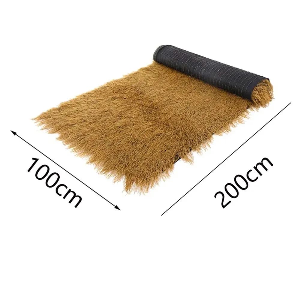 Artificial Thatch Roof Shingles Plastic Simulation Straw Suitable for Bars Countryside Decoration High Density Fake Grass Roof