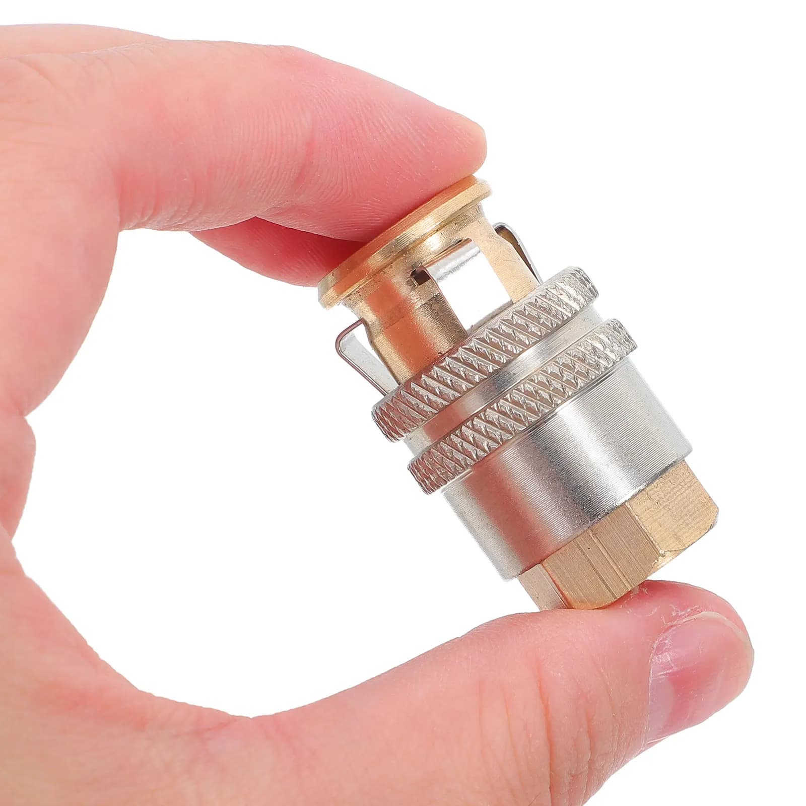 2 Pezzi Adattatore per Gonfiaggio Pneumatici Autobloccante a Sgancio Rapido in Ottone, Adattatore per Gonfiaggio Pneumatici Resistente Compatibile con Valvole