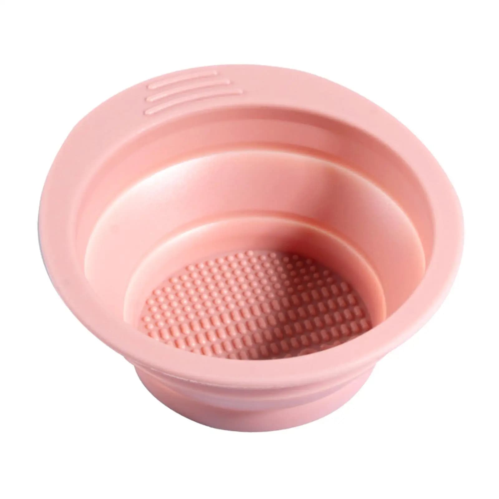 Folding Silicone Makeup Brush Cleaning Mat Washing Bowl, Foundation Brush Cleaning Pad Tool Scrubber Board, Powder Puff Cleaner