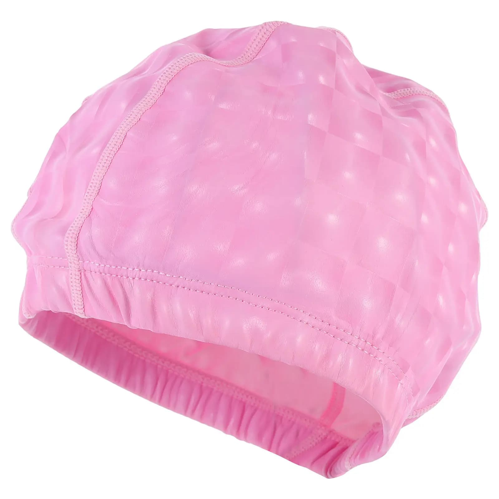 Cuffia da Nuoto per Adulti Impermeabile in PU Elastico, Comoda e Protettiva per Capelli Lunghi, Unisex