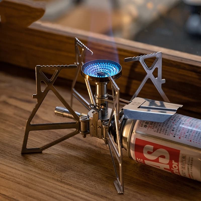 CAMPINGMOON Cooking Hiking Stove Survival Picnic Cooking Stove XD-3F Folding Outdoor Camping Backpacking Camp Stove
