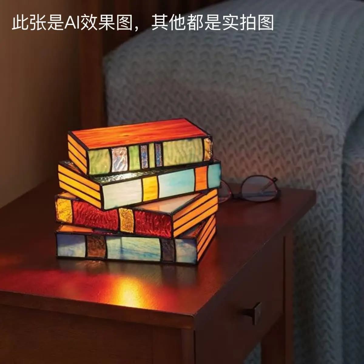 Lampada da scrivania a libro mini lampada da scrivania atmosfera creativa decorazione in resina LED decorazione della casa artigianato