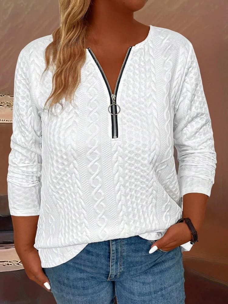 Abbigliamento donna autunno/primavera t-shirt mezza cerniera vestiti per le donne t-shirt tendenza donna Plus Size t-shirt manica lunga donna