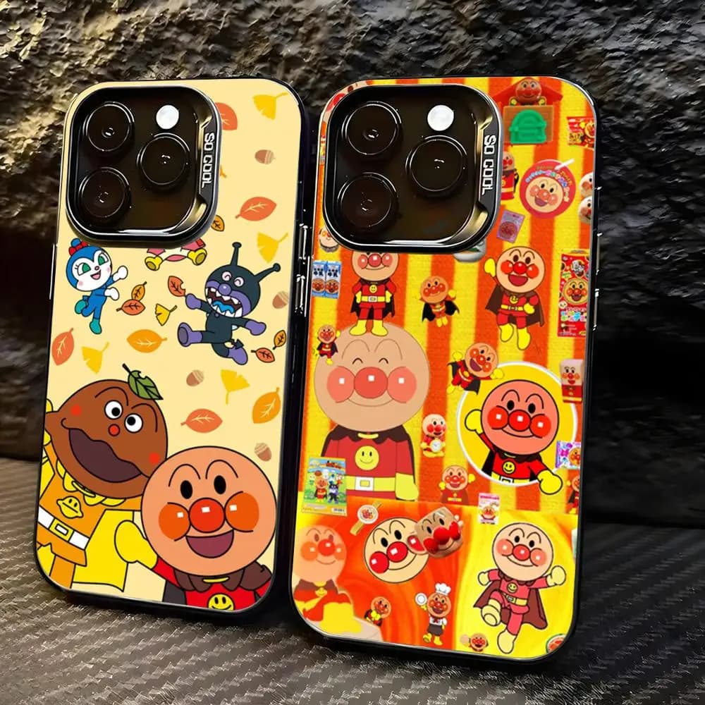 Anime CUTE A-AnpaNmans Phone Case For lMDColor Silver Shell For lPhone 17 16 e 15 14 13 12 11 Pro Max Plus