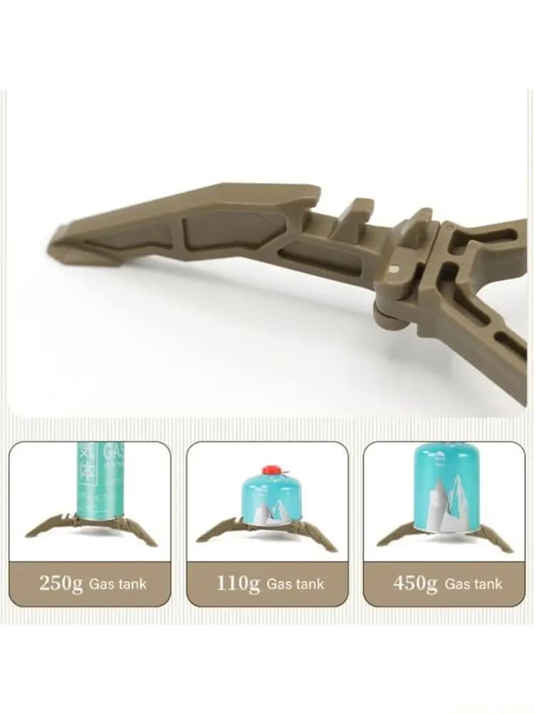 U2JB Supporto per contenitore leggero, base per stufa pieghevole antiscivolo, attrezzatura da cucina per esterni