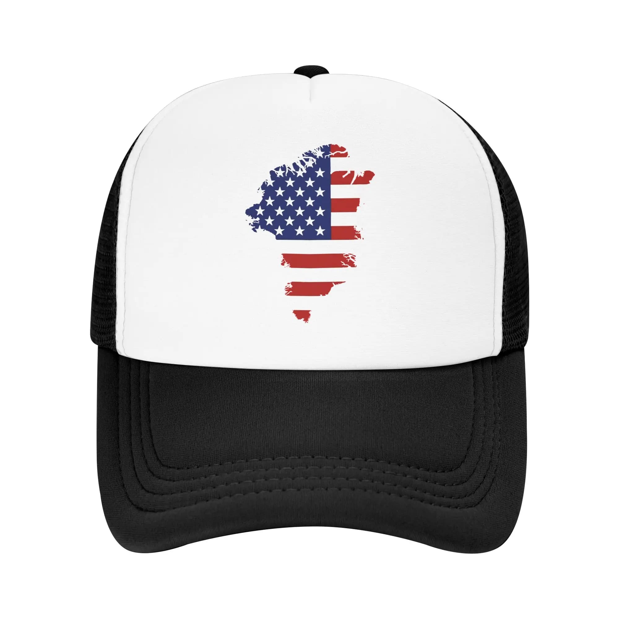 Baseball Hat with Greenland Map, Solar Protection for Open Sports, Hip Hop Hats for Men and Women, Design Street Style