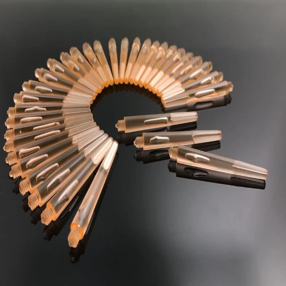 Accessori per Freccette con Punta Sostituibile, Anello in Acciaio Inox, Filettatura da 4,5mm, Aste Trasparenti per Freccette