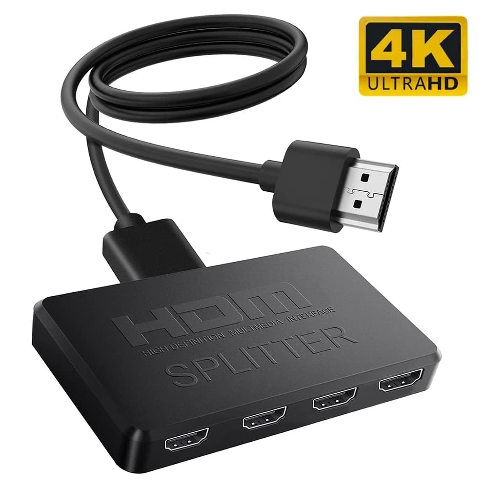Splitter compatible HDMI 4K 2K 1 in 4 out Switch HDTV 4x1 compatible HDMI Switcher HD video for Xbox PS4 portable DVD PC