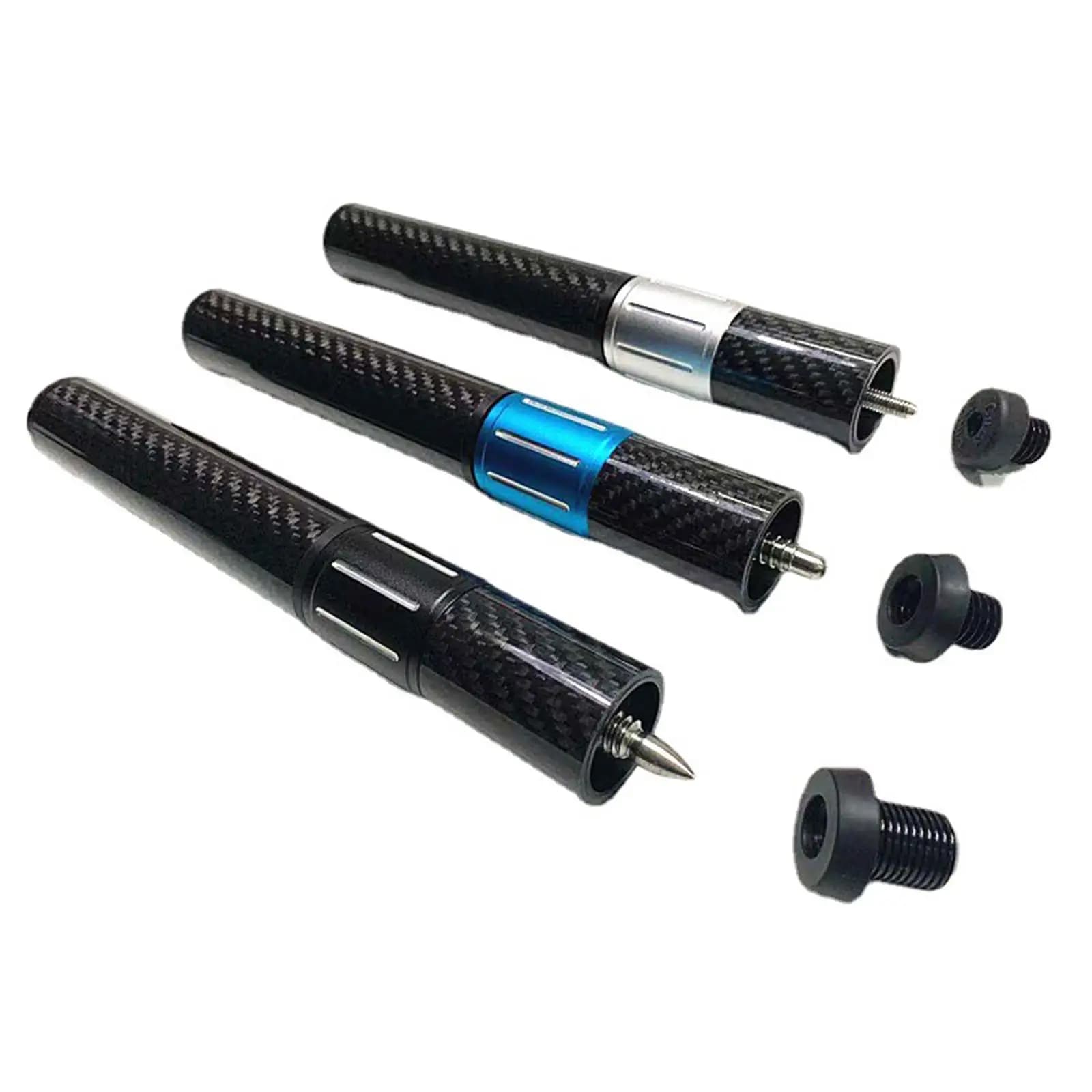 Prolunga per Stecca da Biliardo in Fibra di Carbonio, Telescopica, Accessori Multifunzione, Impugnatura per Stecche da Biliardo e Snooker
