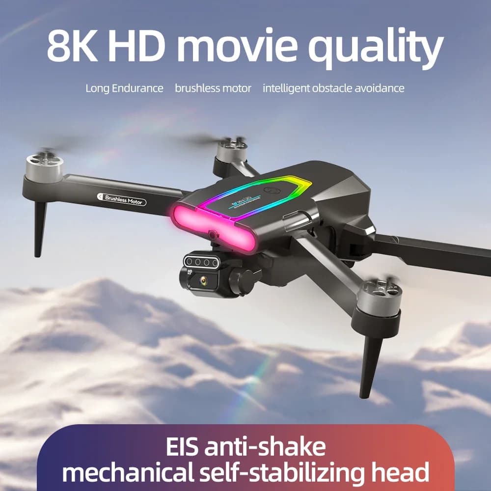 2025 New F199 RC Drone 4K Professinal with wide-angle camera Triple HD folding helicopter RC WIFI FPV height hold aircraft