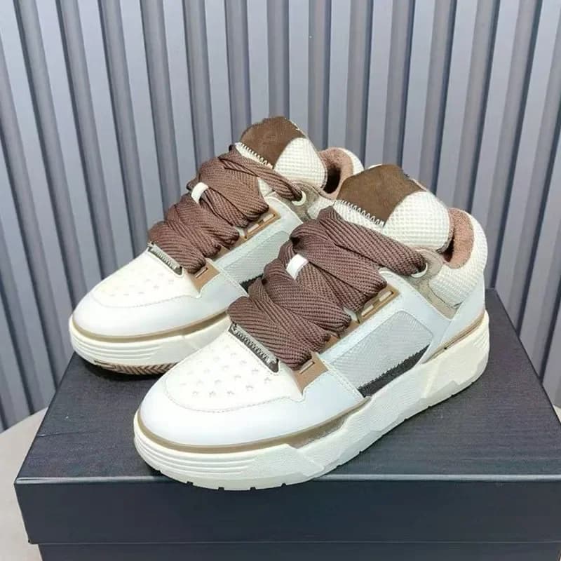Spring and Autumn Couple's White Shoes, Women's Genuine Leather Thick Bottom Bread Sports Shoes, Casual Height Increasing Men