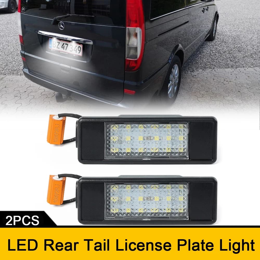 2 pz 6000 K Bianco Led Numero di Coda Luce Targa Nessun Errore Per Mercedes-Benz Vito W639 Viano W639 Sprinter W906 Canbus