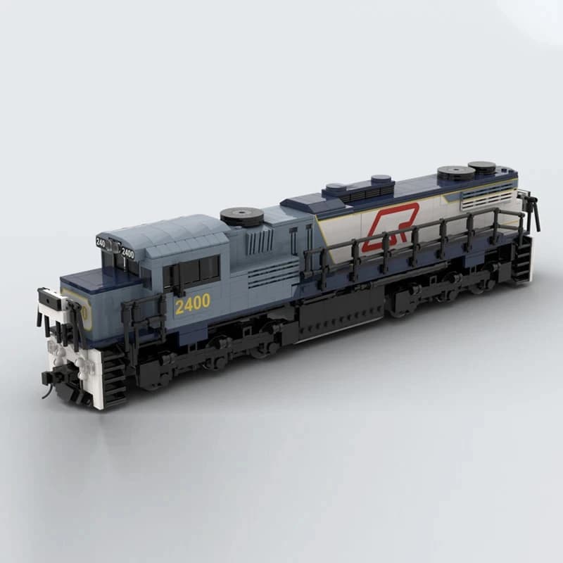 Treno a vapore MOC da 1860 pezzi Queensland Railway Treno di 2400 classe Giocattolo di assemblaggio fai-da-te Regalo di compleanno per bambini Versione statica