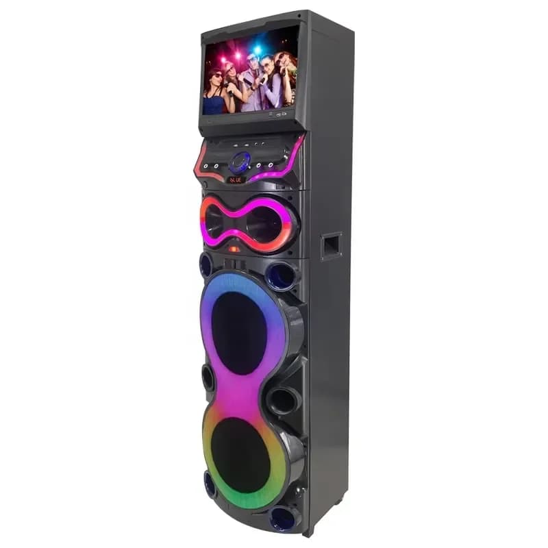 for 2023 New Portable Bluetooth Speaker Karaoke Machine with Wifi Projection HD 12 Inch Screen Speaker