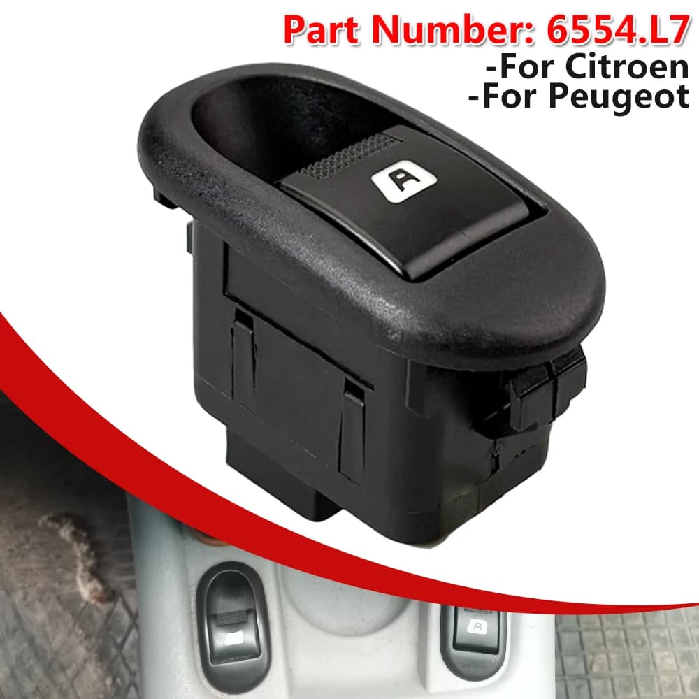 Nuovo 6554.L7 per Citroen C2 C3 Peugeot 1007 OEM 6555 L7 interruttore alzacristallo elettrico pulsante finestra elettrica accessori auto