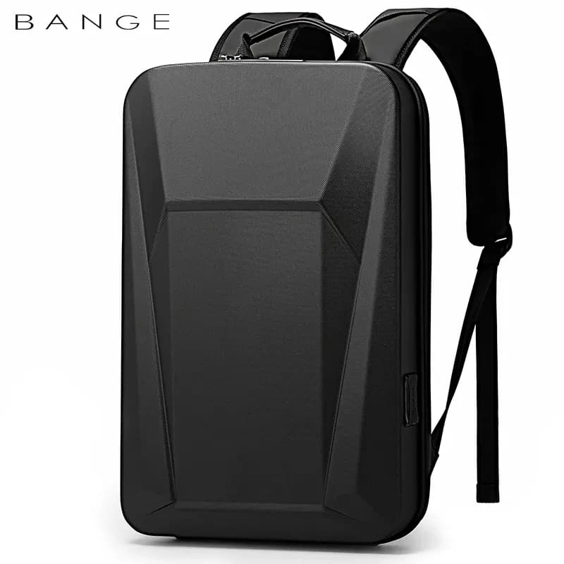 Zaino BANGE multifunzione serie Hard Shell da uomo antifurto impermeabile per laptop zaino da uomo password aziendale