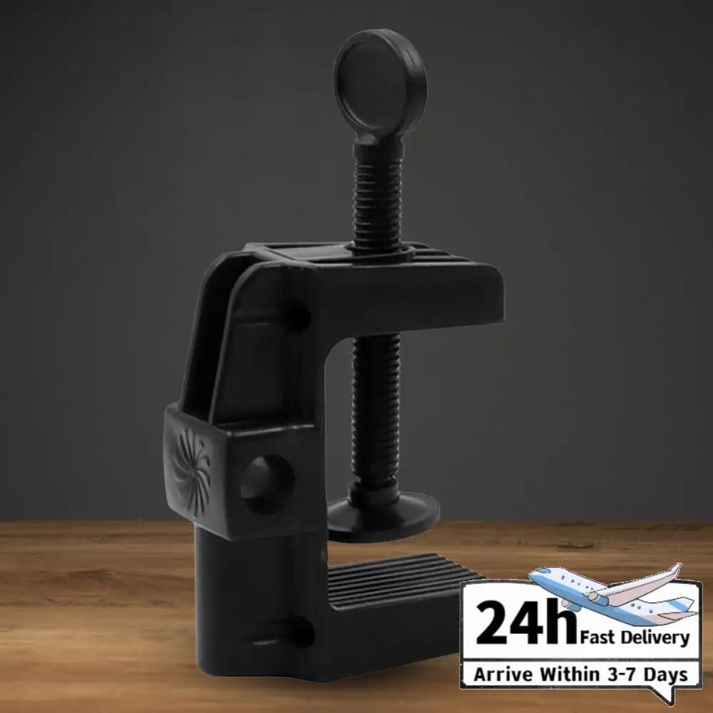 Supporto da Tavolo Antiscivolo a Clip per Microfono, Morsetto a C per Microfono, Lampada da Scrivania, Ring Light