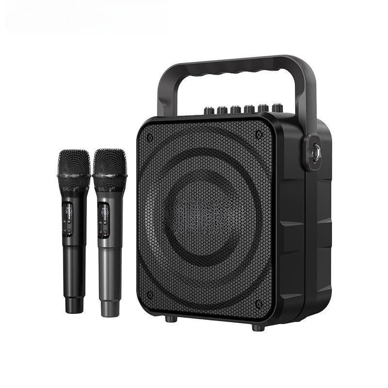 Stereo per danza quadrata all'aperto, altoparlante Bluetooth, microfono portatile, macchina all-in-one per karaoke con trasmissione in diretta