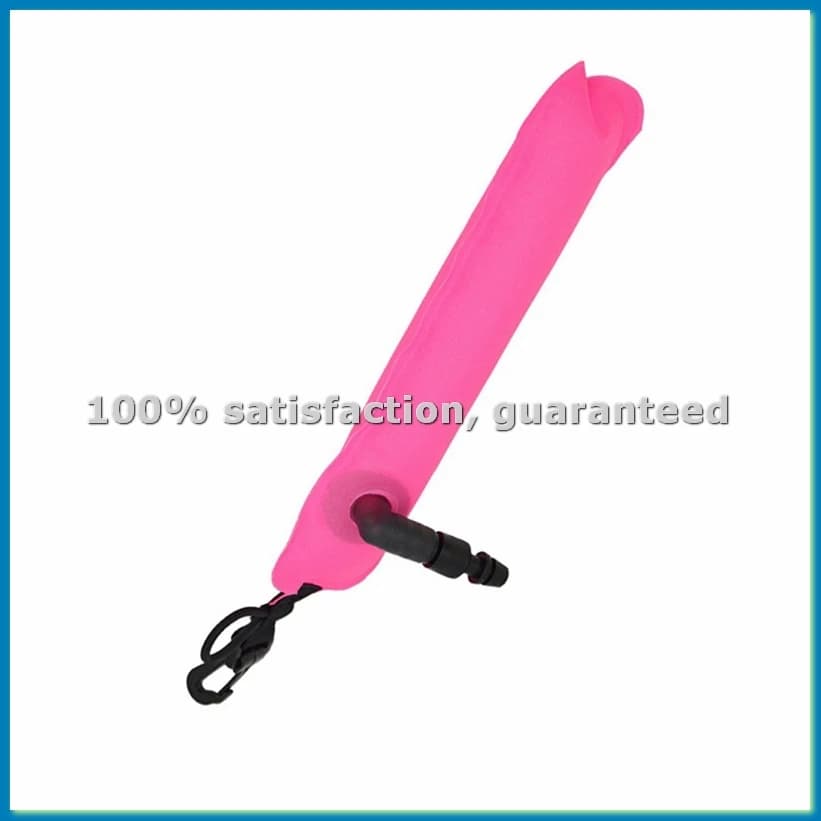 Mini Boa di Segnalazione Gonfiabile per Immersioni Subacquee, Tubo di Sicurezza per Appassionati di Subacquea, Colore Rosso Rosa - ANKL