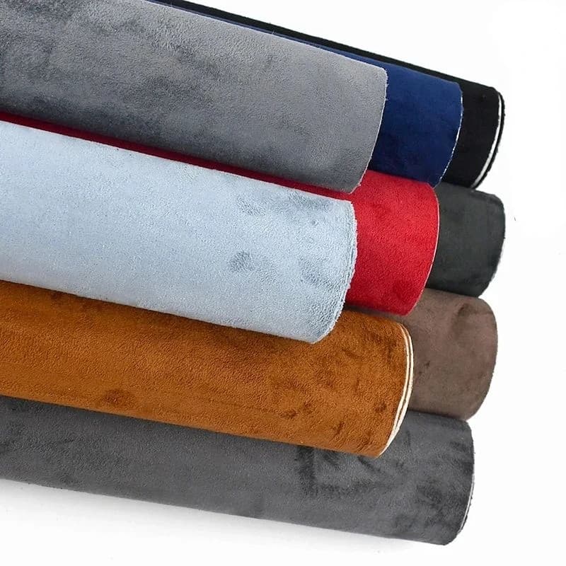 50cm*1m/2m//5m Self Adhesive Leather Suede Fabric Sticky Velvet Cloth Car Headlining Interior Modified 0.6mm