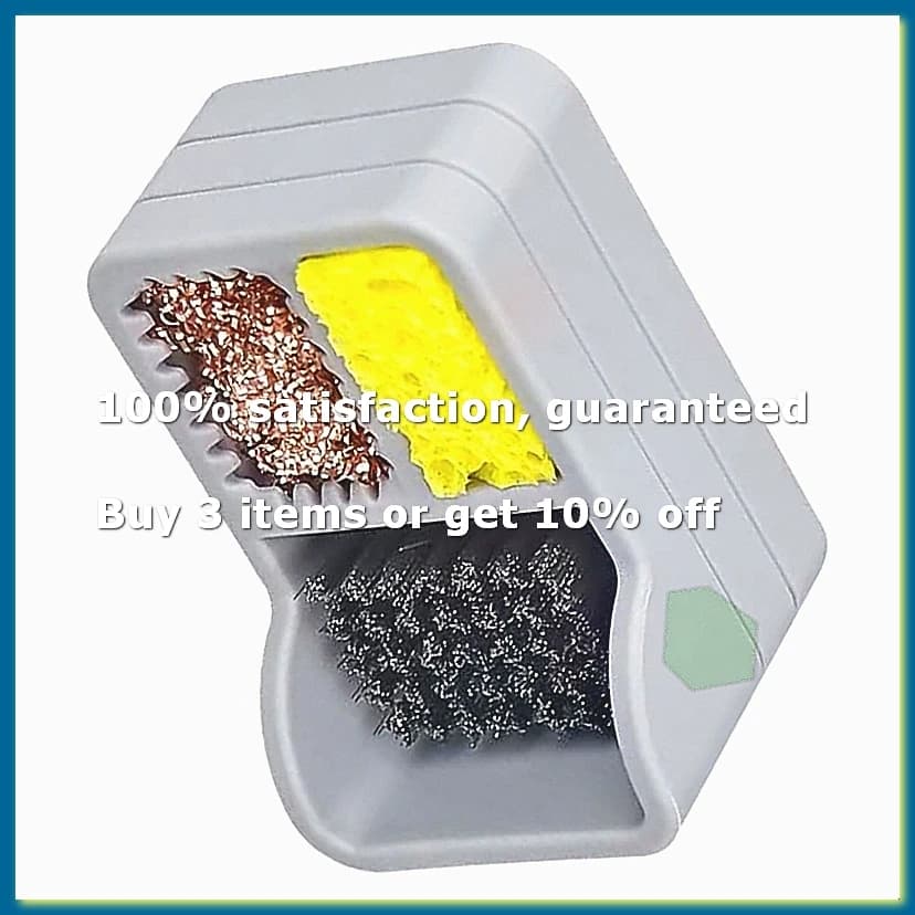 Tip Cleaning Sponge Steel Wire Brush Copper Wire Ball Soldering Iron Tip Cleaner Desoldering Mesh BOX-A26I