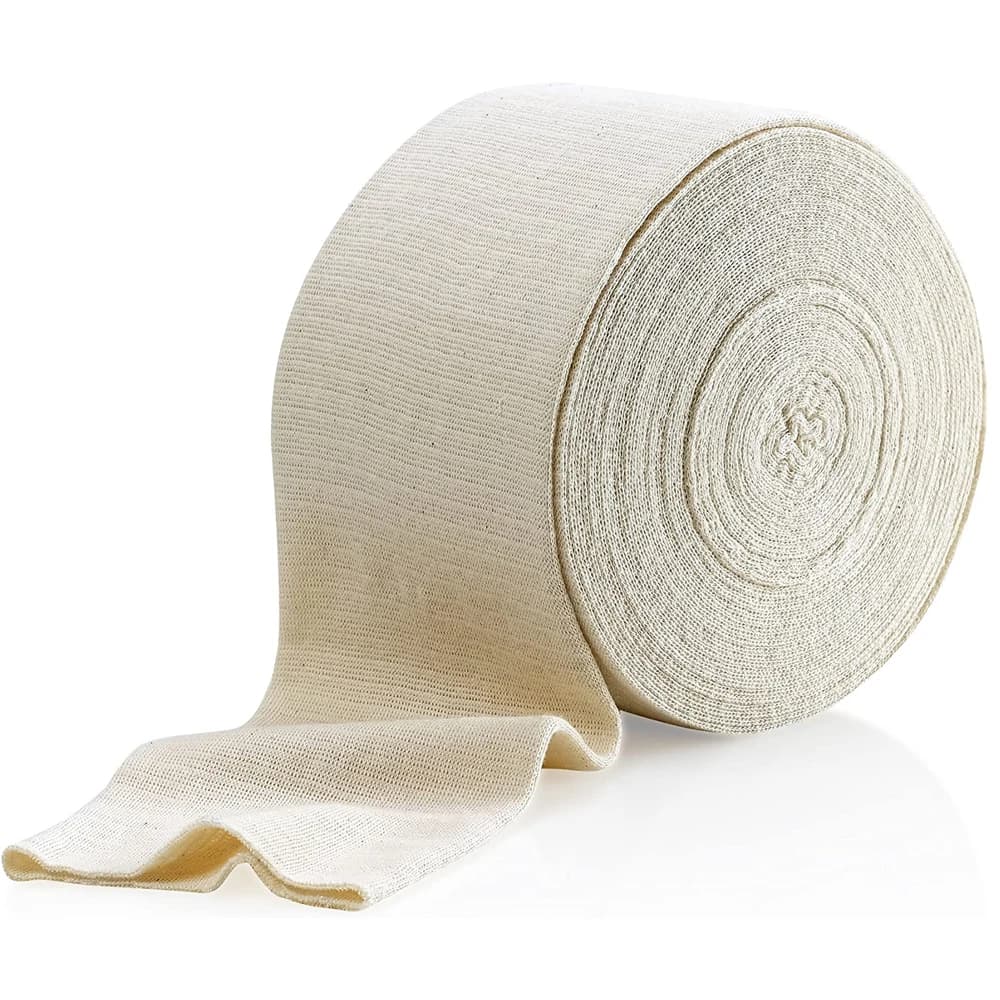 1 rotolo di benda di supporto tubolare elastica: compressione leggera a moderata per braccia grandi, ginocchia, gambe | Stockinette riutilizzabile Tu