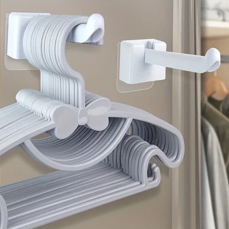 1pc Clothes Hanger Storage Rack, Bedroom, Multifunctional Clothes Hanger, Student Dormitory Storage Tool, Utility Hooks