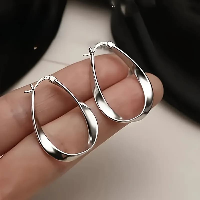 1 pair of elegant woven ring earrings: the perfect gift for everyday accessories and casual decorations