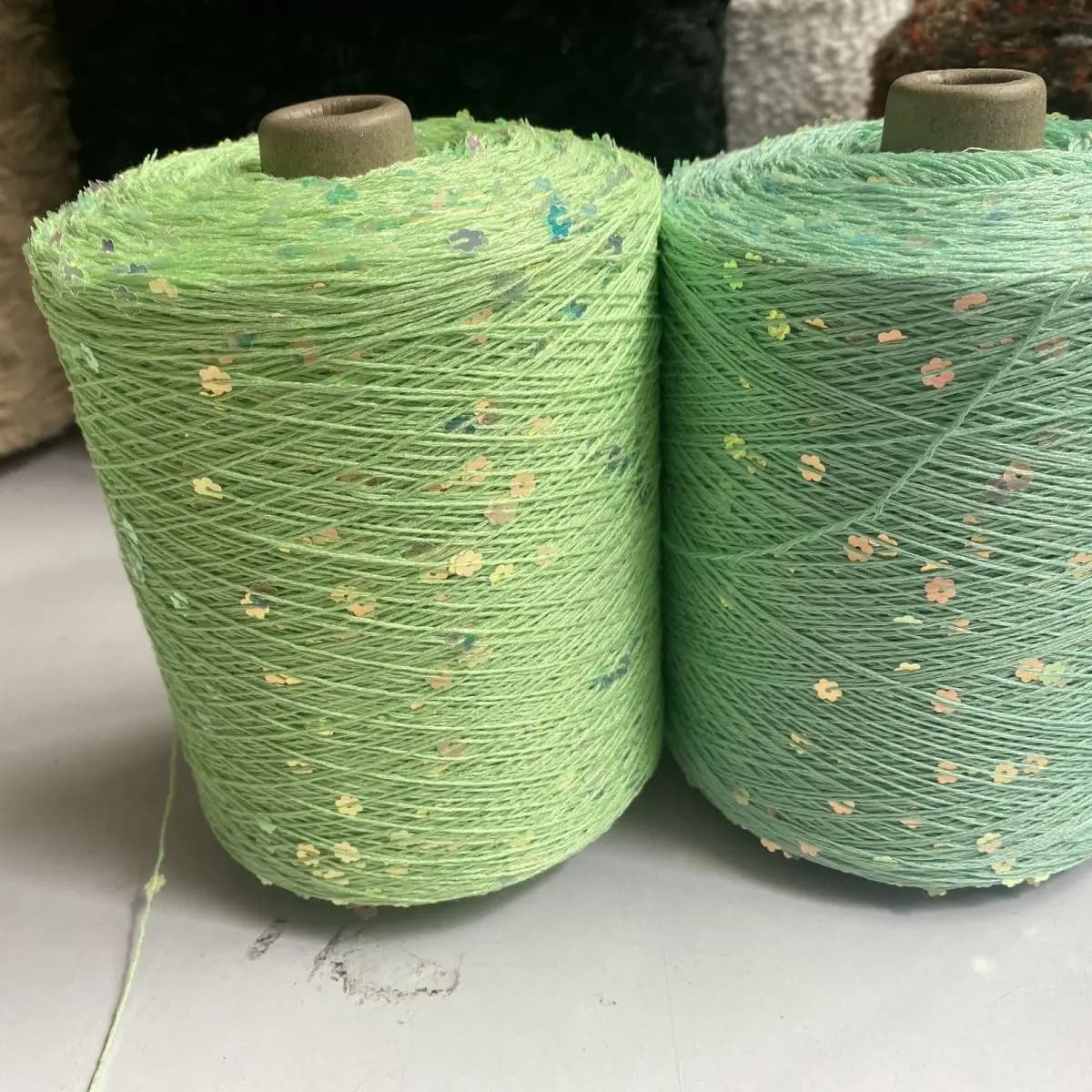 500G Summer Ice Yarn Wiring Silk Thread Plum Blossom Fantasy Sequined Wool Hand Crochet DIY Knitting&Crocheting