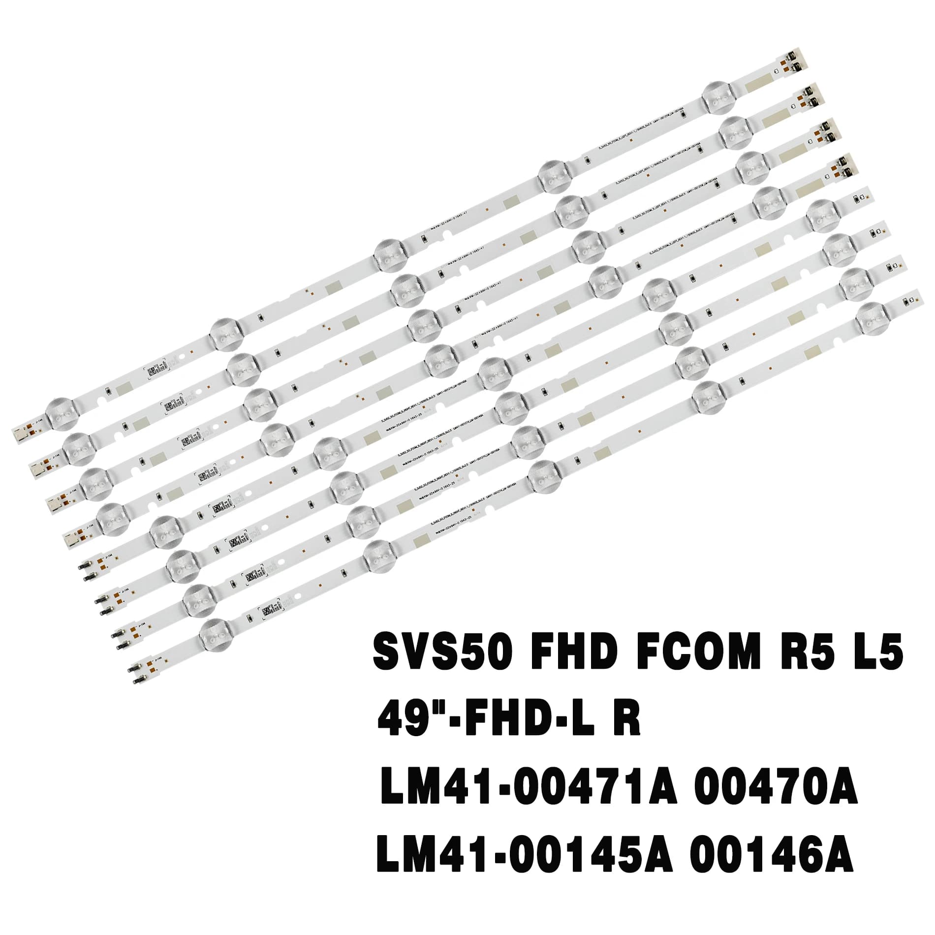 Kit/8 pezzi Striscia LED V8DN-490SMA-R1 UN49J5000AF HG49NF690 UA49M5300A UN49M5200AF UN49M530DAF HG49NE477 UN49M5300AF UE49M5000AK