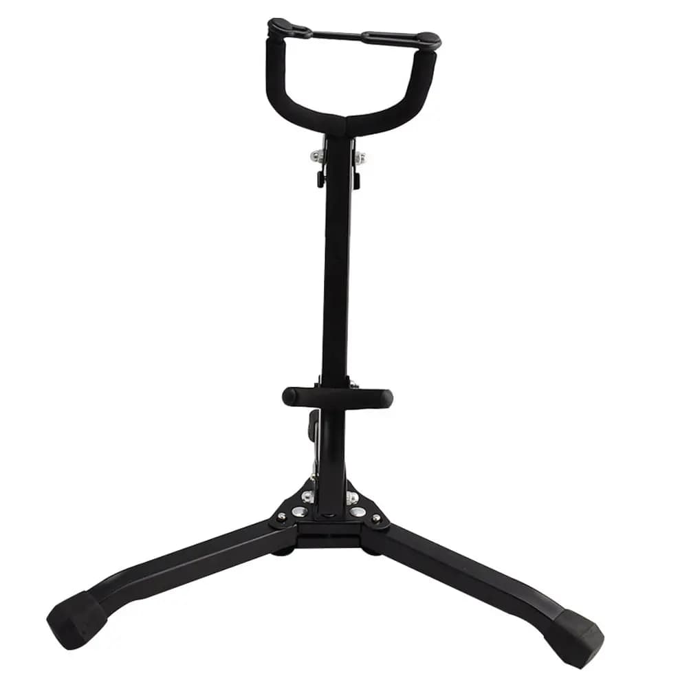 Supporto Portatile Nero per Sassofono Tenore, Robusto Treppiede per Sax Alto e Tenore, Espositore e Supporto per Strumenti Musicali