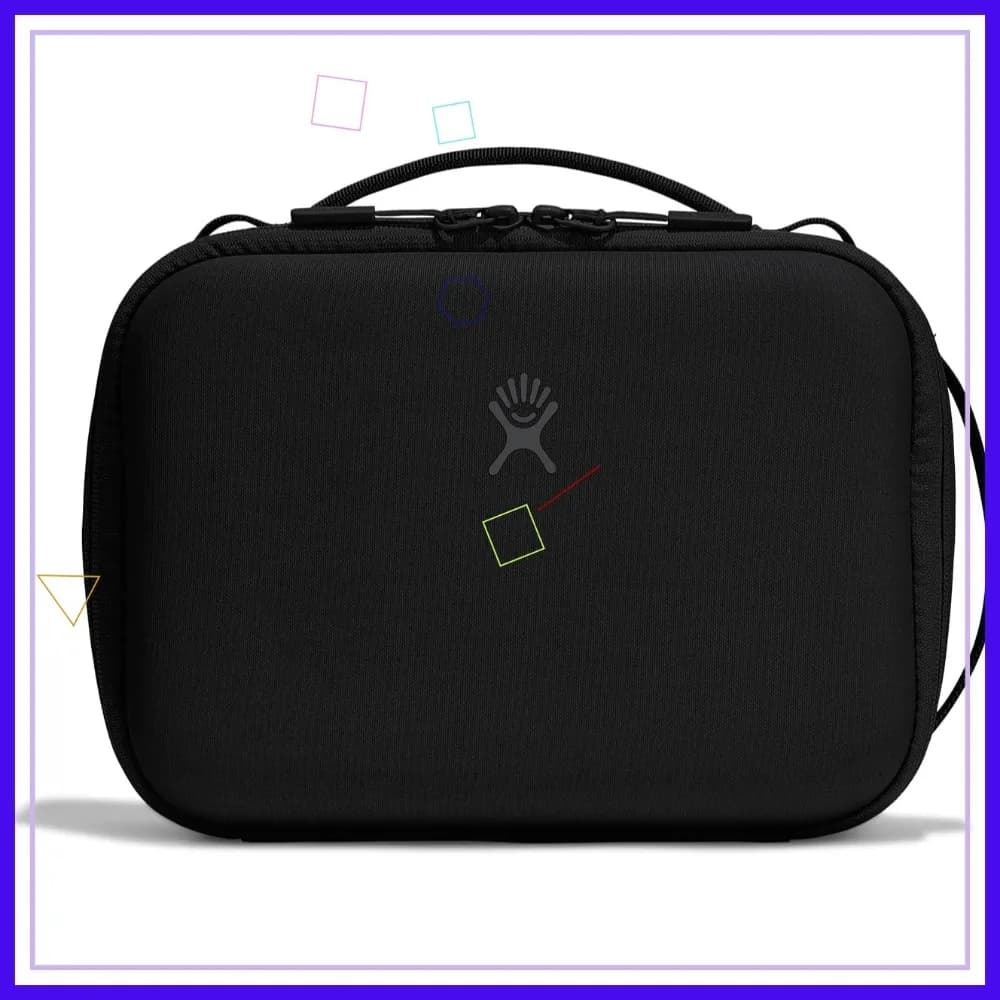 Borsa Termica per Pranzo 5L per Adulti, Uomini e Donne, Beachplum Nero