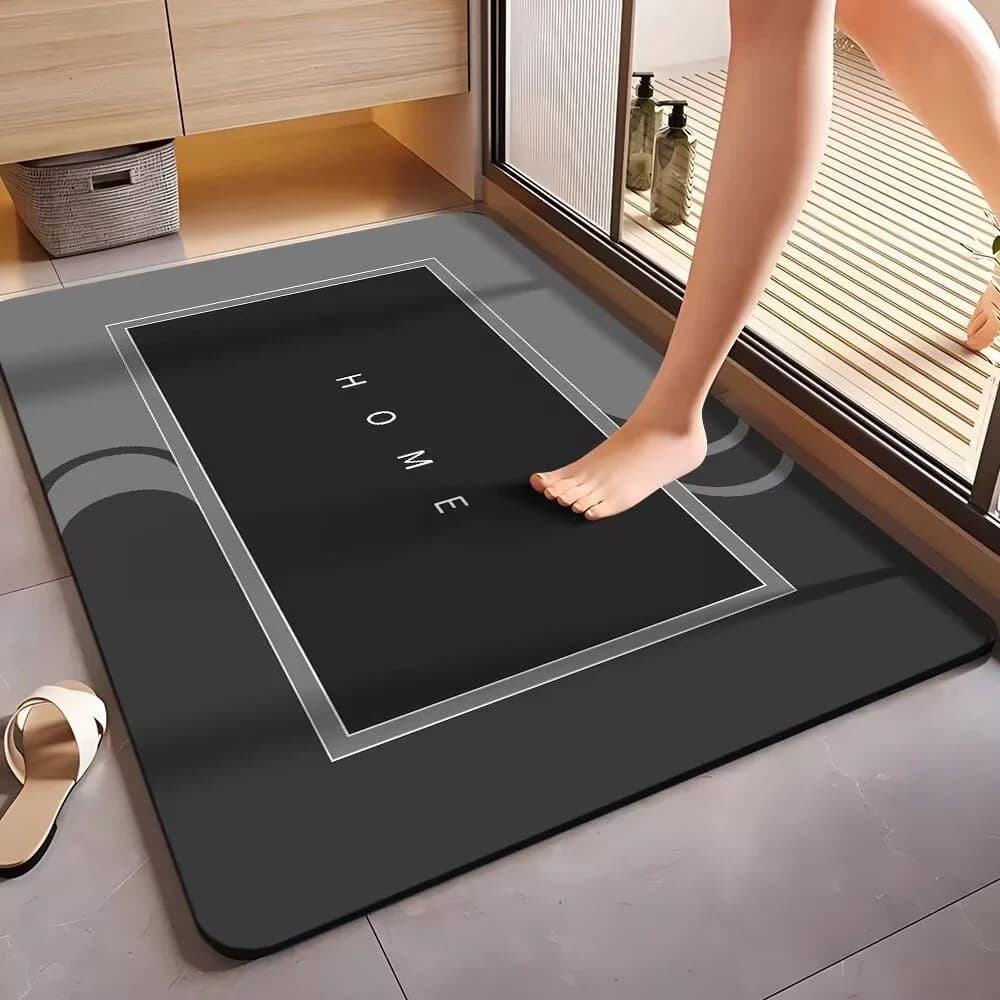Tappetino da Bagno in Diatomite ad Asciugatura Rapida, Antiscivolo e Assorbente