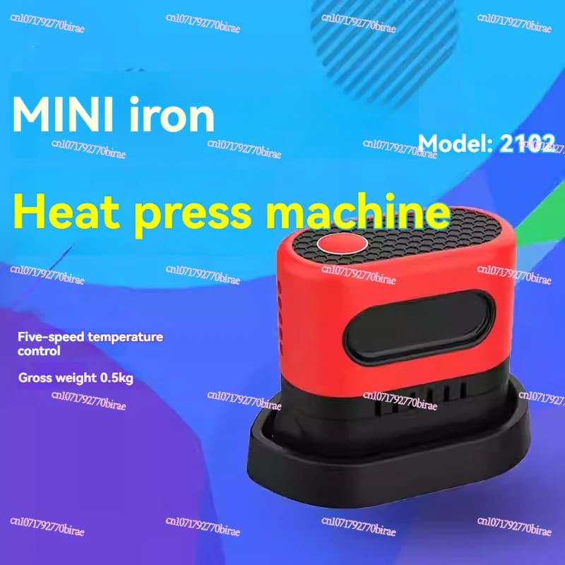 Macchine portatili per pressa di calore Pressa a caldo Mini macchina per il ferro Stampa di magliette per vestiti Borse Cappelli Cuscinetti Coperta Custodia per telefono Casa fai da te