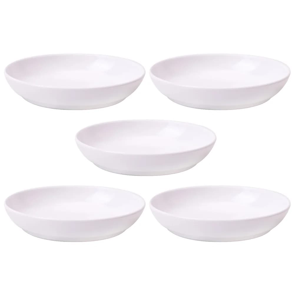 5 pezzi in ceramica stile piatto per inchiostro piatto per acqua pennello per calligrafia vassoio piatto per salsa piatto per snack tavolozza da colorare forniture d'arte durevoli