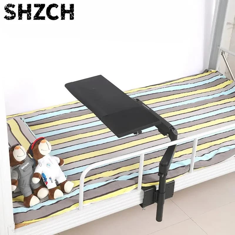 Foldable One Click Lift Bed Table Study Desk Laptop Stand Multi Function for College Dorm