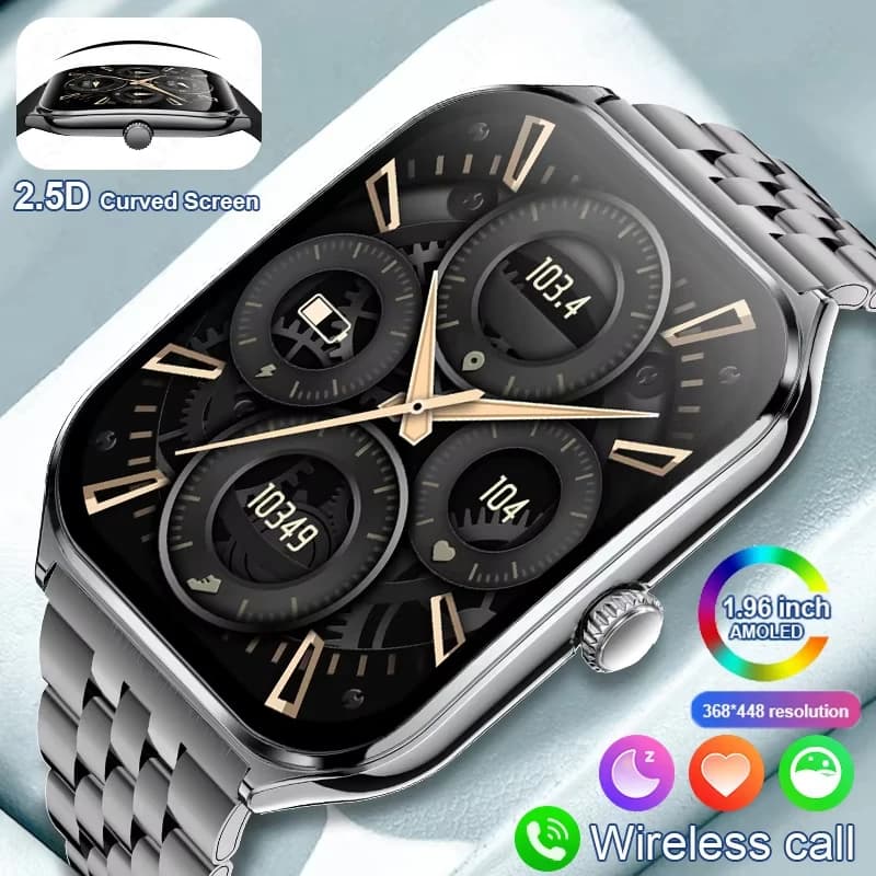 2025 Ultra Subtle Men's Watch Enforcement 1.96 "Ultra HD AMOLED 466*466 Pixel Display Show Always Time Call For Origin Smart Watch Ladies