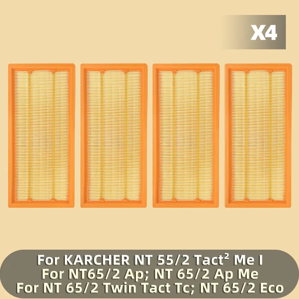 Fit For Karcher NT 65/2, NT 55/2, NT 65/2 Twin Tack Tc, NT 65/2 Eco, NT 65/2 Ap, NT 65/2 Ap Me Hepa Filter Spare Parts Accessory