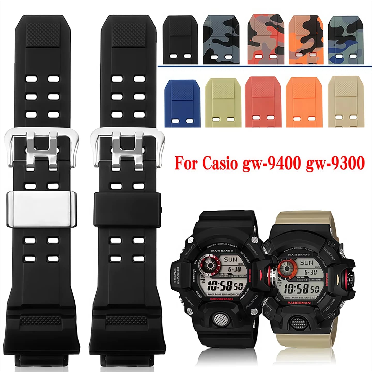 Per Casio G-SHOCK Orologio gw-9400 gw-9300 g-9300 Wtachband TPU Cinturino Impermeabile da uomo Band Wirstband Accessori Sostituisci il braccialetto