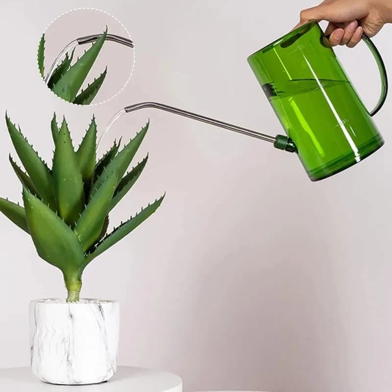 1L Long Spout Watering Can with Gardening Shovel Set Garden Irrigation Spraying Pot for Indoor Outdoor Plants Flower OfficL