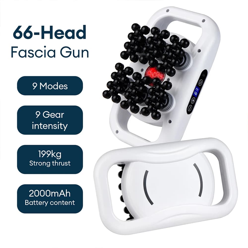 66-head bandage massage gun High-frequency vibration Gun for body band Back waist Leg massager Deep relaxation Masajeador muscle