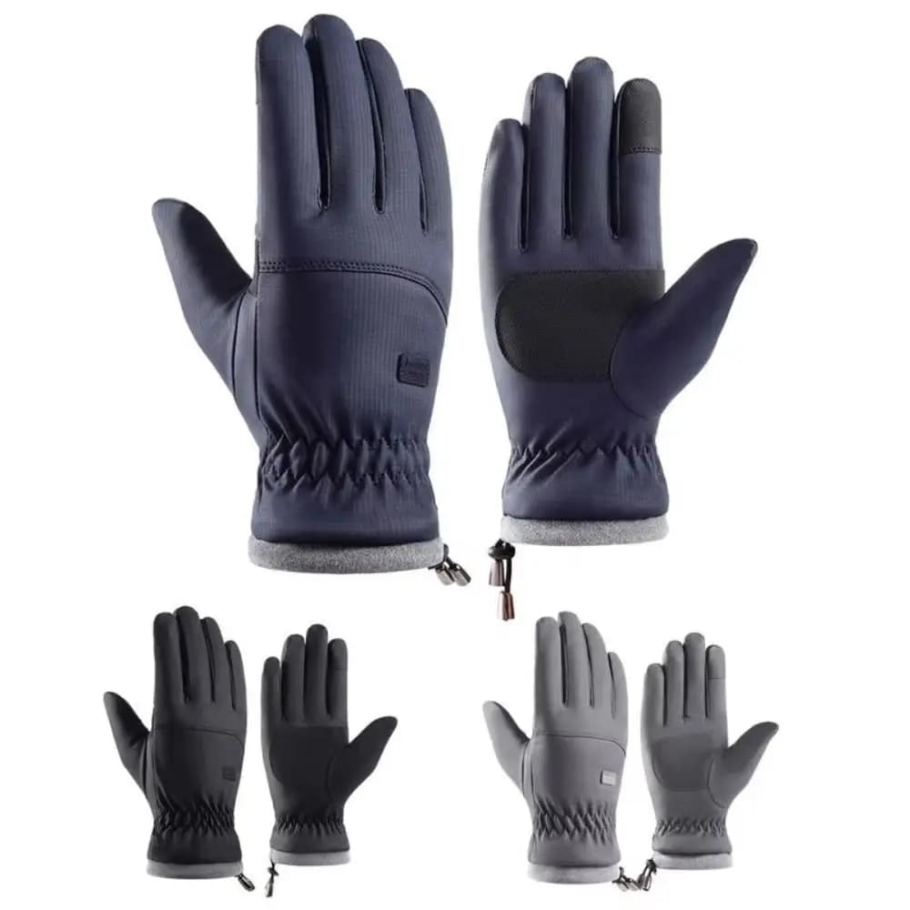 Guanti da ciclismo invernali caldi e resistenti, impermeabili, antiscivolo, protettivi, spessi, traspiranti, resistenti al freddo, per uomo/donna