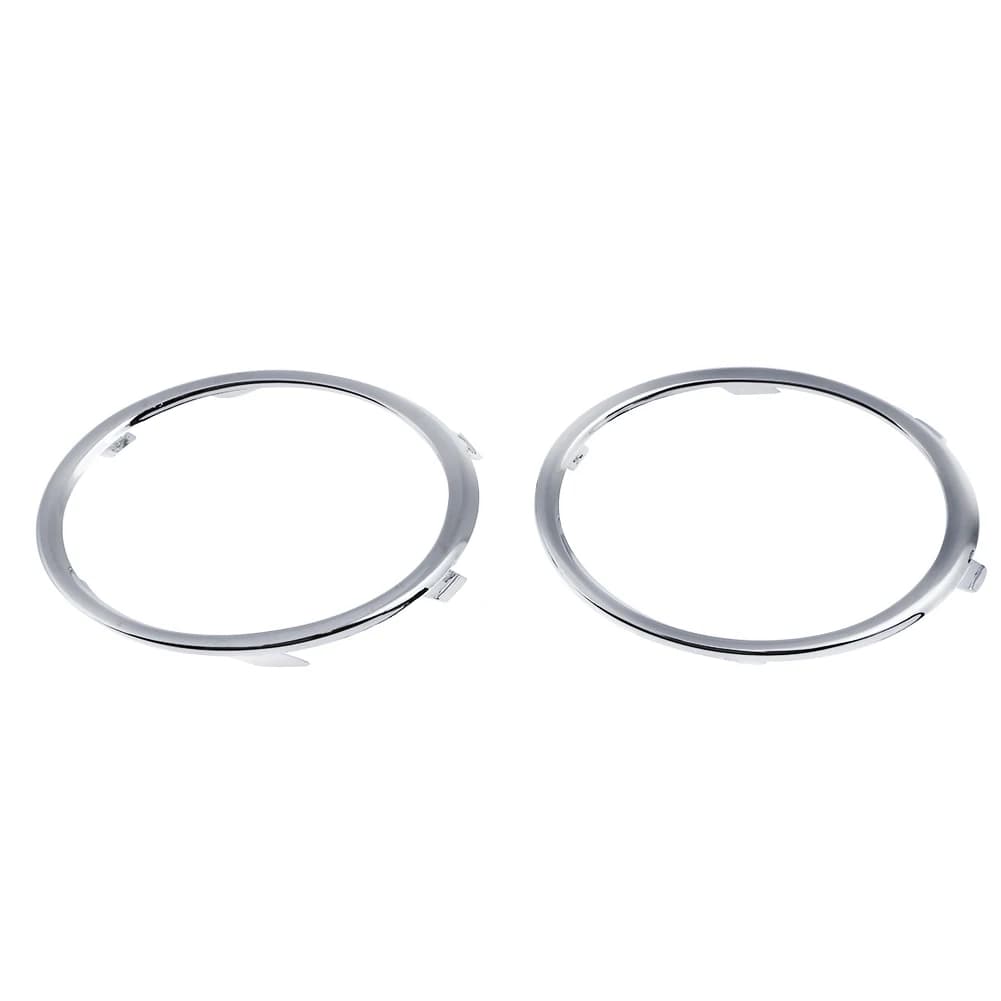 1 Paio di Anelli Decorativi Cromati per Fendinebbia Anteriori per Audi A4 B8 09-12