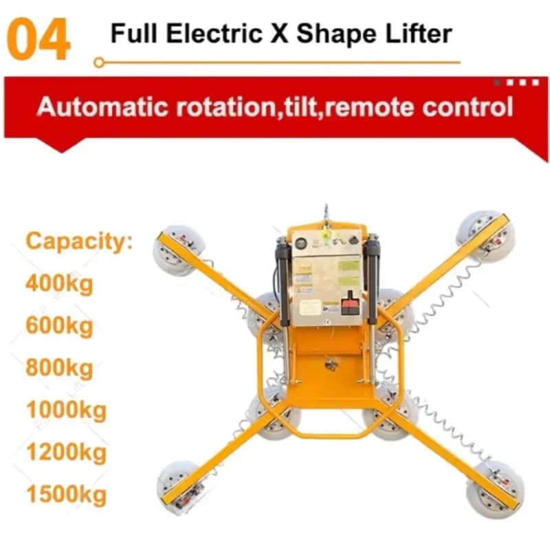 Robot di Sollevamento Vetri Idraulico Elettrico Sottovuoto Personalizzato da 500kg-600kg, Altezza di Installazione 5m, per Finestre, Modello Europeo