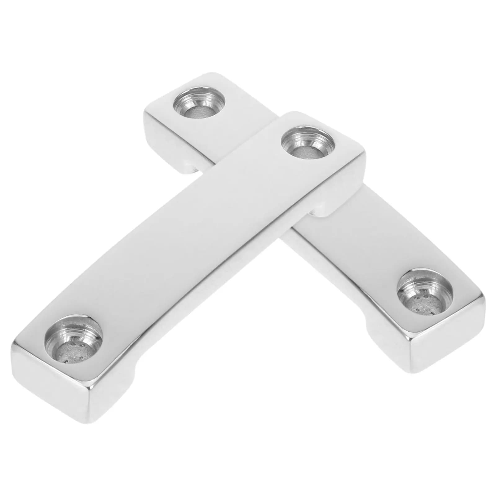 2Pcs Boat Deck Stainless Steel Connection Bridge Marine Webbing Pressure Plate Mounting Saddle Rope Tie Down Bracket