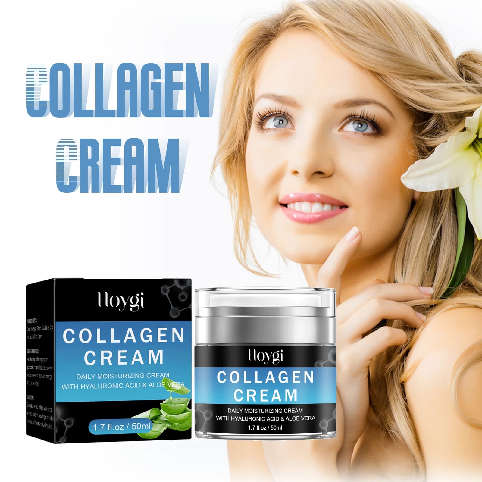 HOYGI Radiant Cream to Polypeptides Anti-wrinkles Hydration Hydrating Duration Watch the Subtle Lines Revitalizing Lifting Effect Skin Care